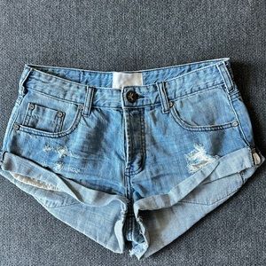 One Teaspoon Bandit denim shorts